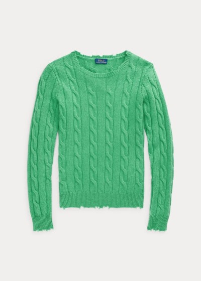 Sueter Polo Ralph Lauren Mujer Verdes - Distressed Cashmere - XDWQZ9206